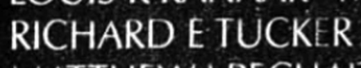 Tucker's name inscribed on the Wall
